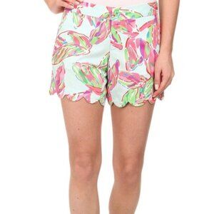 Lilly Pulitzer Buttercup Shorts in Vias Printed Scalloped Size 0 Women's